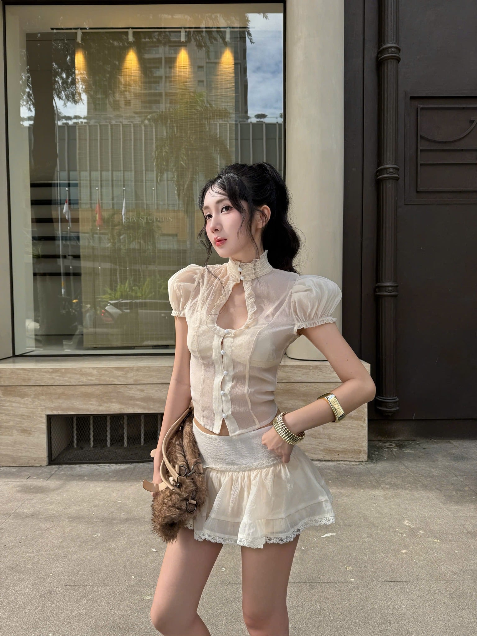  Chân váy xếp ly voan tơ WINTER - KILLSYSTEM 