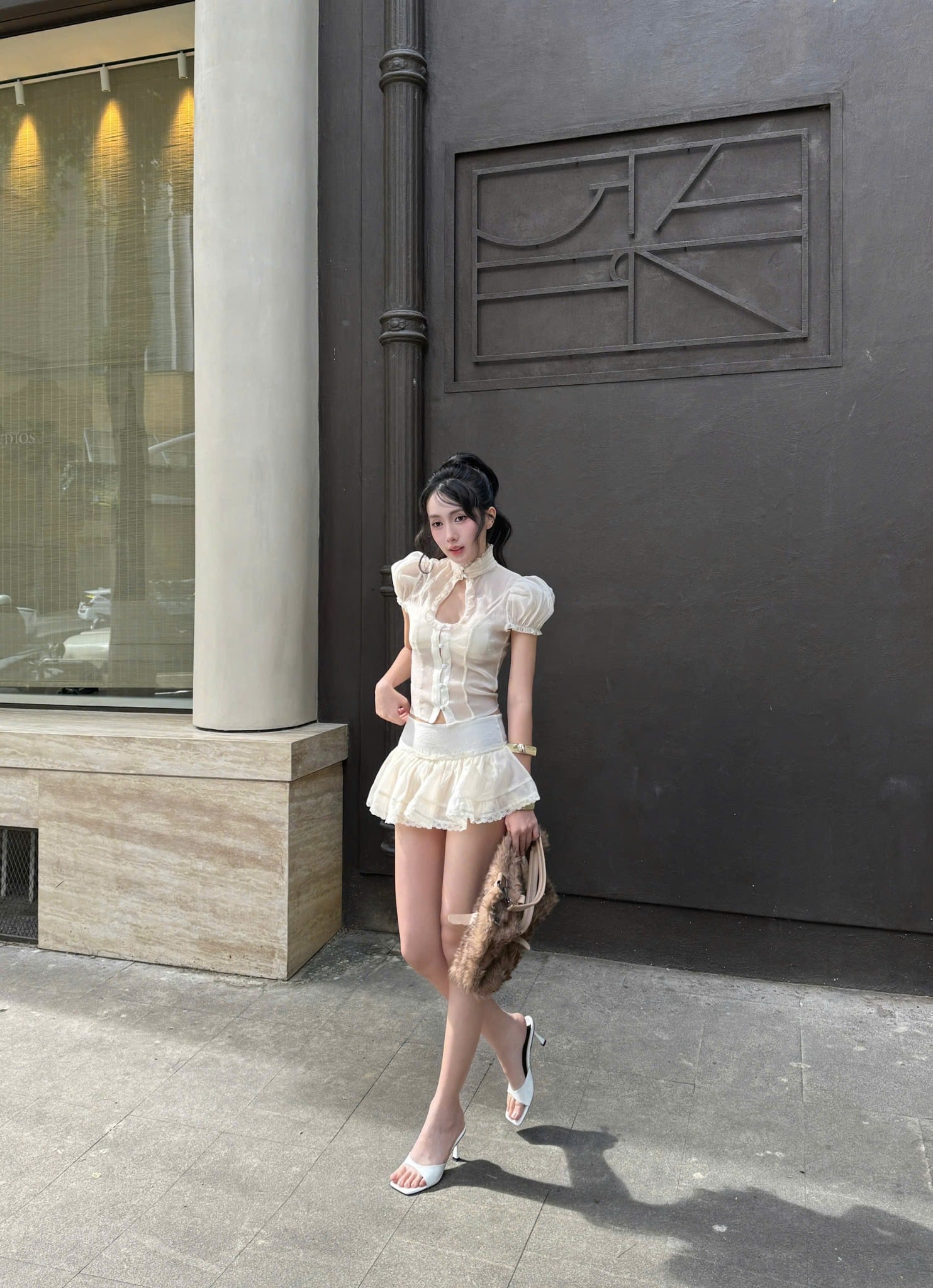  Chân váy xếp ly voan tơ WINTER - KILLSYSTEM 