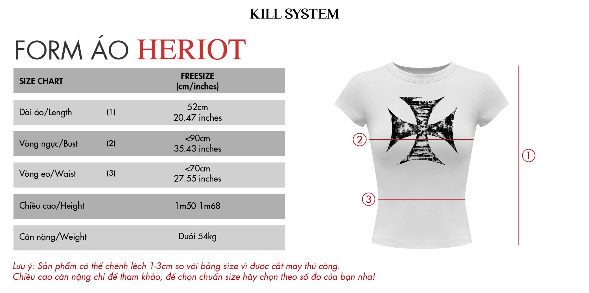  Áo thun co giãn ôm body in hình HERIOT - KILLSYSTEM 