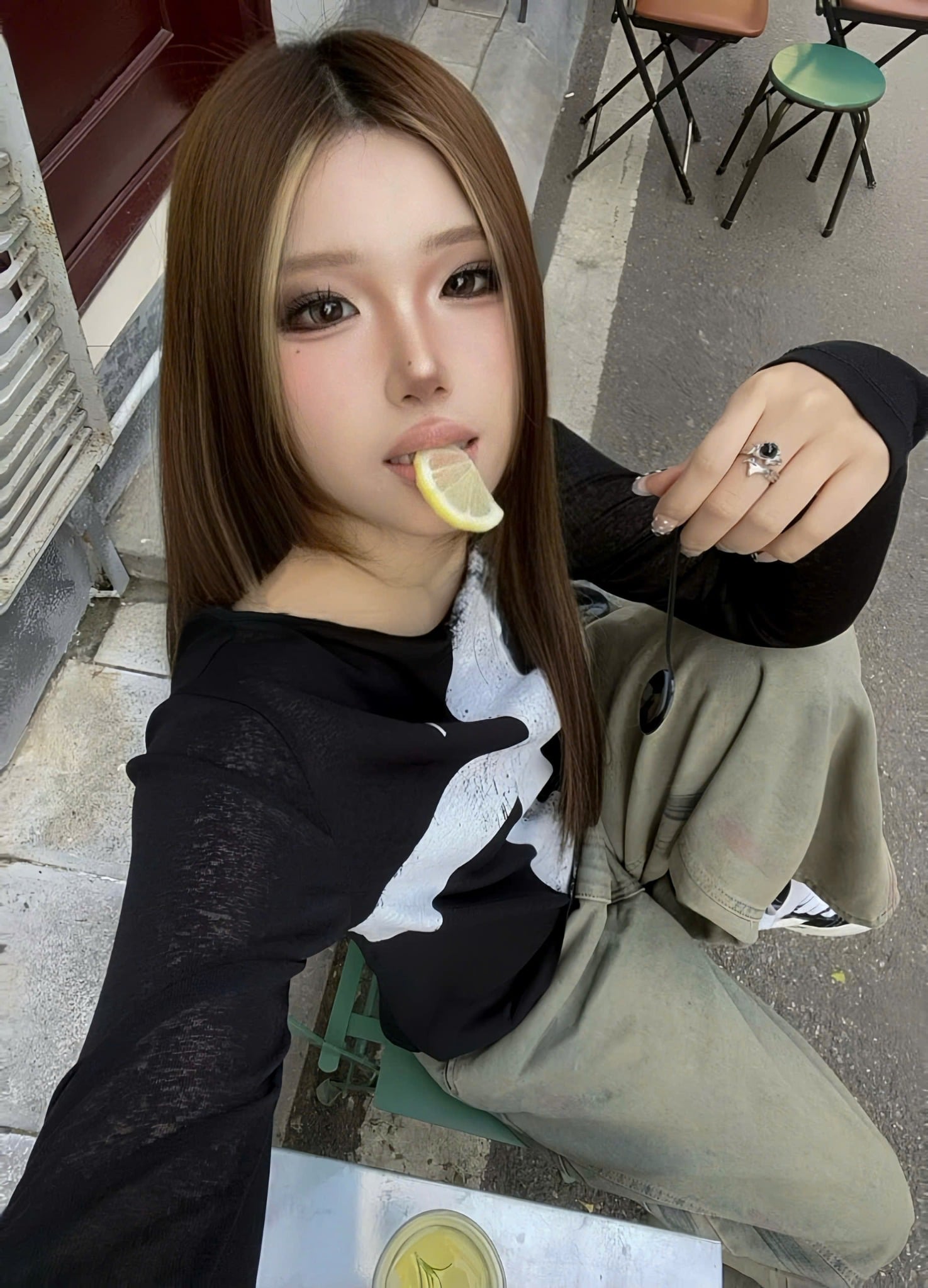  Áo thun tay dài xuyên thấu in hình thánh giá LYAN - KILLSYSTEM 