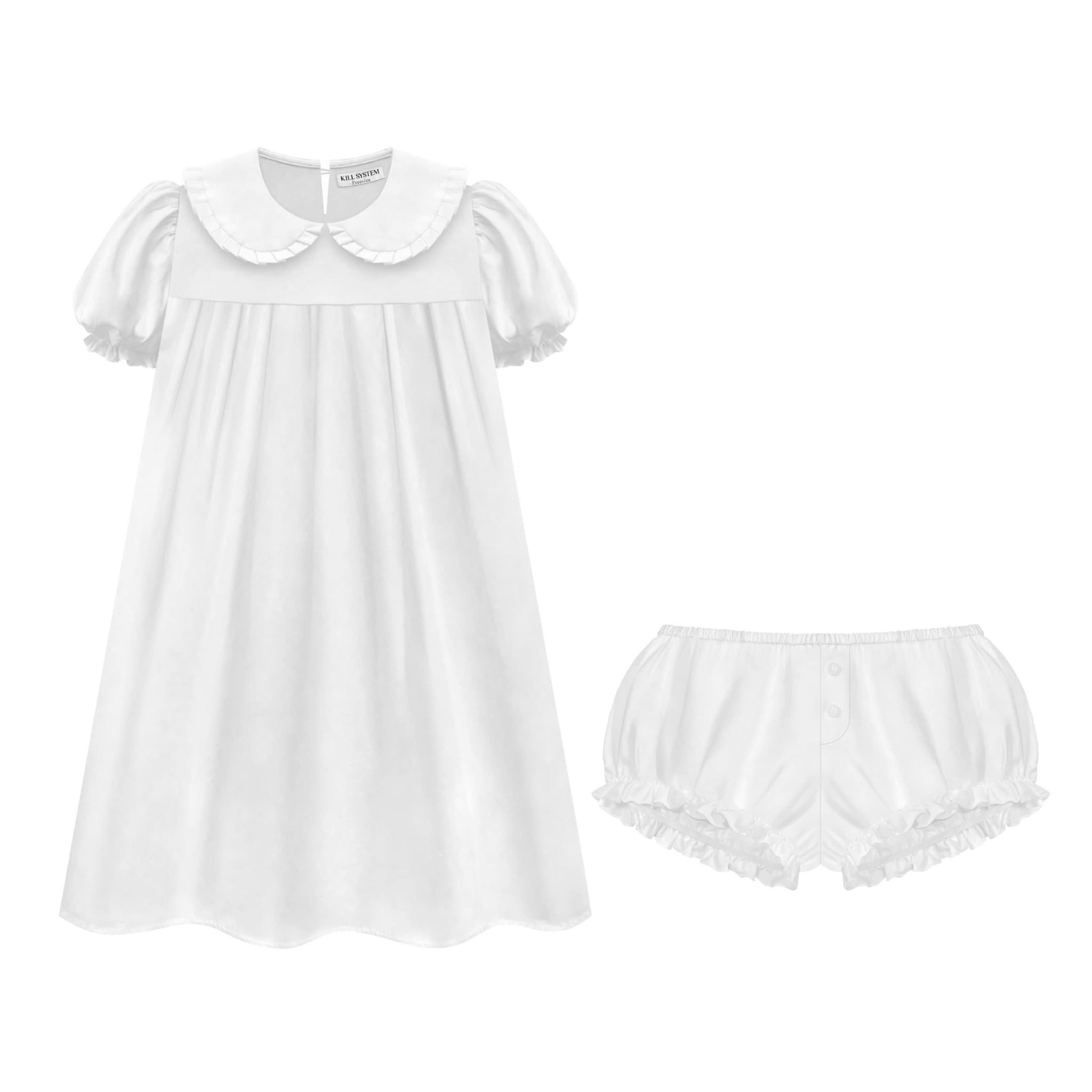  Set áo babydoll cổ tròn tay phồng YUTASHI - KILLSYSTEM 