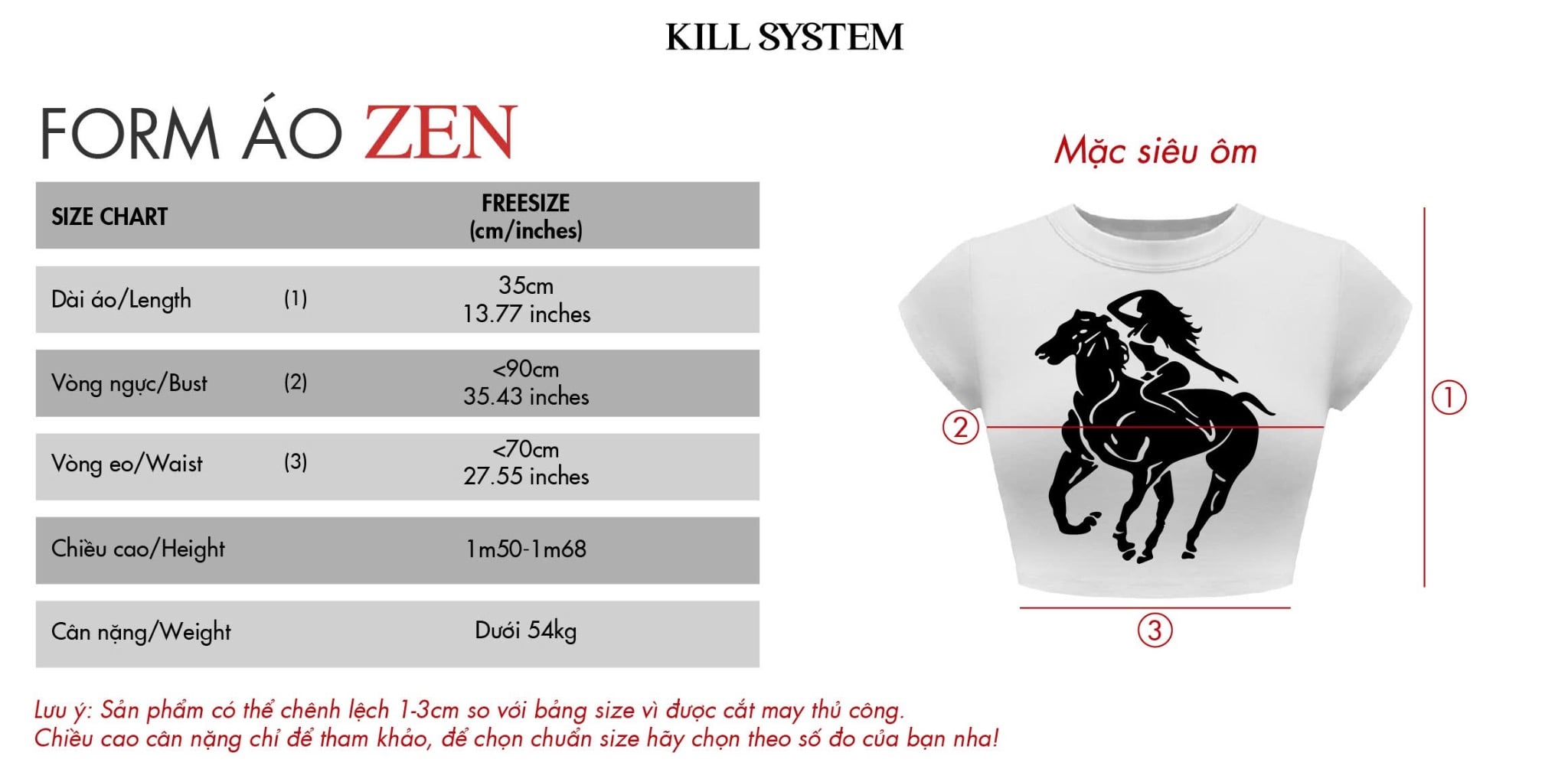  Áo thun babytee croptop in hình siêu ôm body ZEN - KILLSYSTEM 