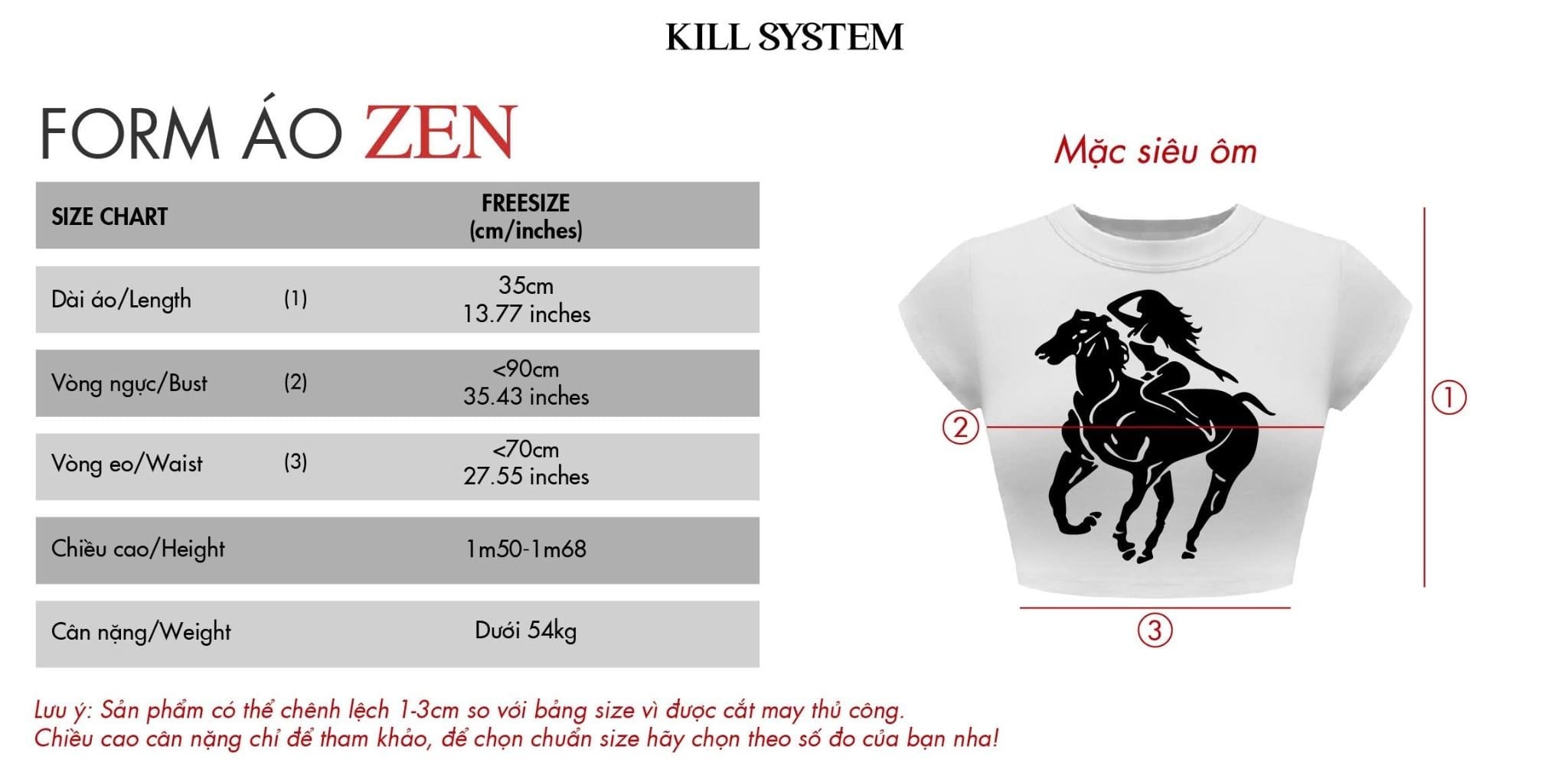  Áo thun babytee croptop in hình siêu ôm body ZEN - KILLSYSTEM 