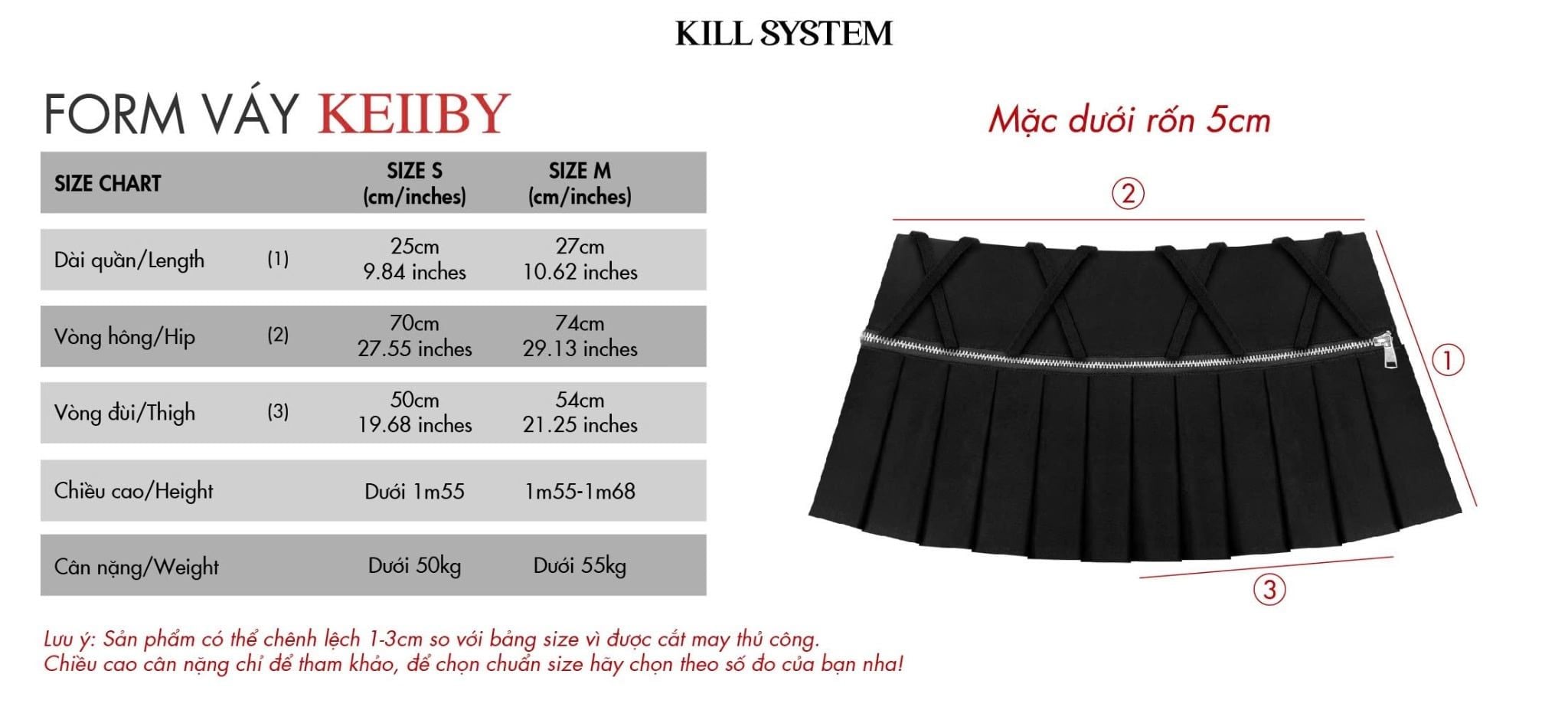  Chân váy kaki xếp ly mặc được hai kiểu KEIIBY - KILLSYSTEM 