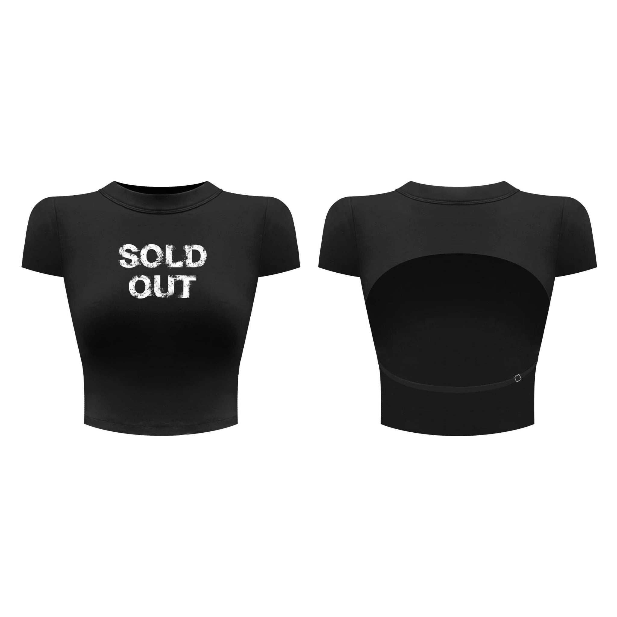  Áo thun croptop ôm body hở lưng SOLD OUT - KILLSYSTEM 