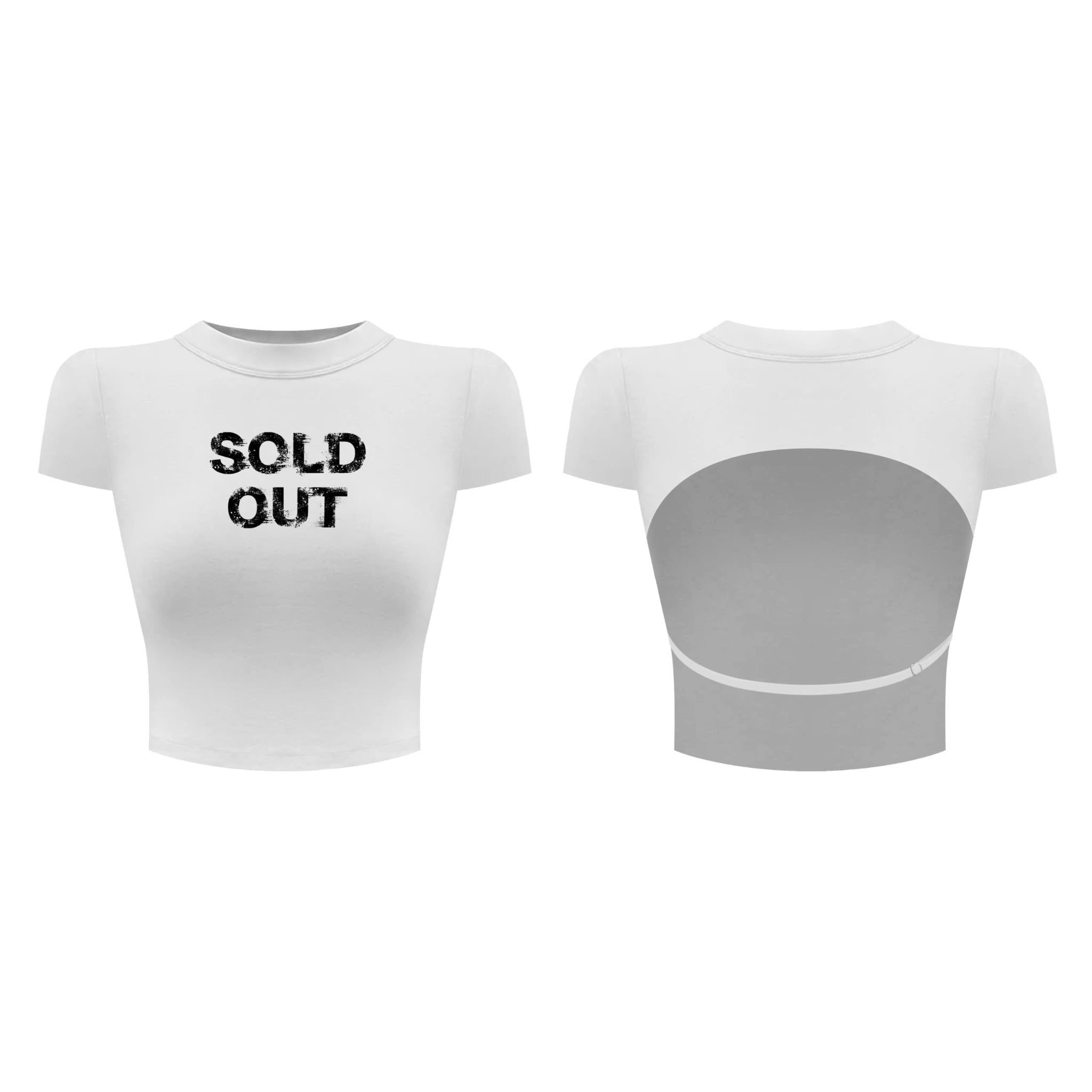  Áo thun croptop ôm body hở lưng SOLD OUT - KILLSYSTEM 