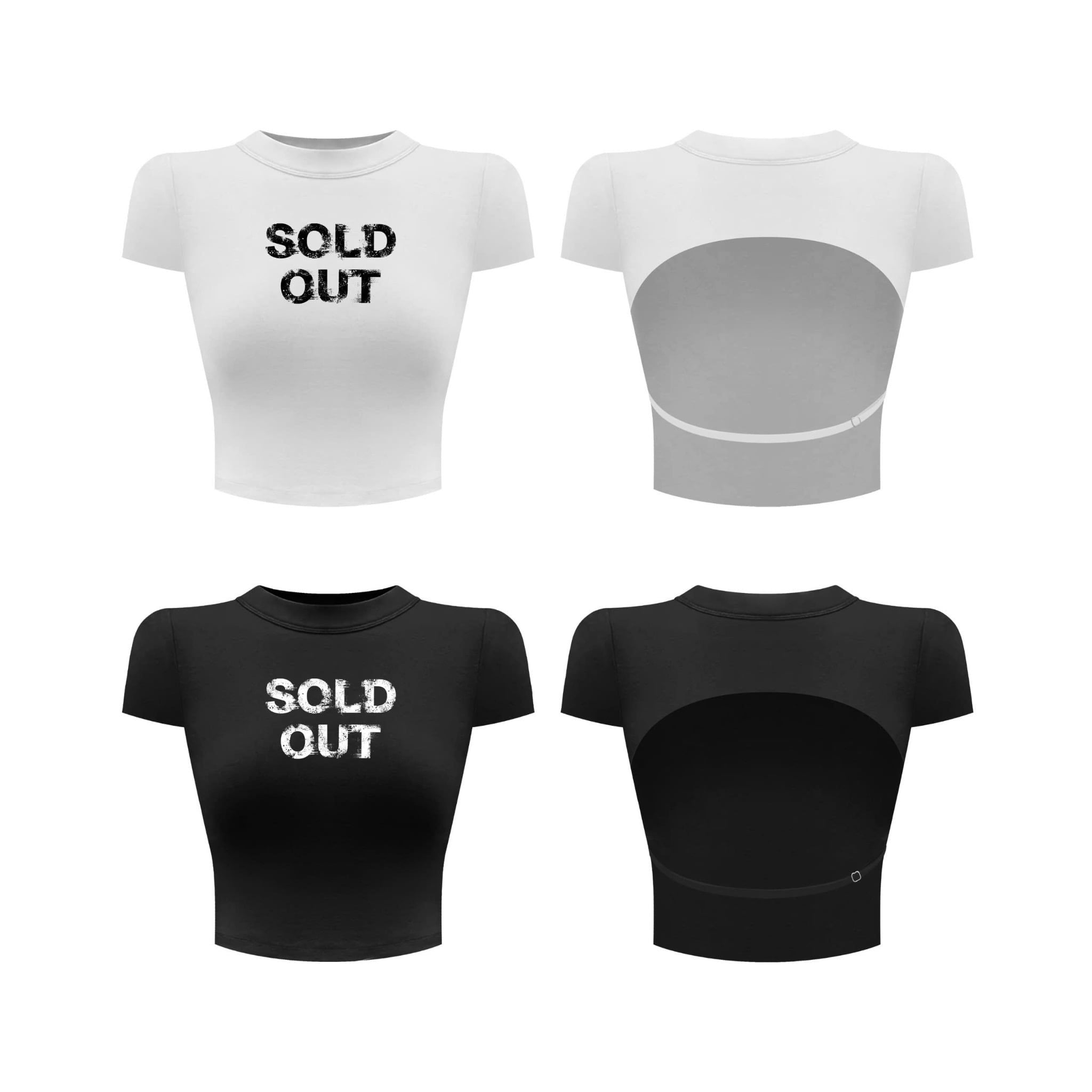  Áo thun croptop ôm body hở lưng SOLD OUT - KILLSYSTEM 