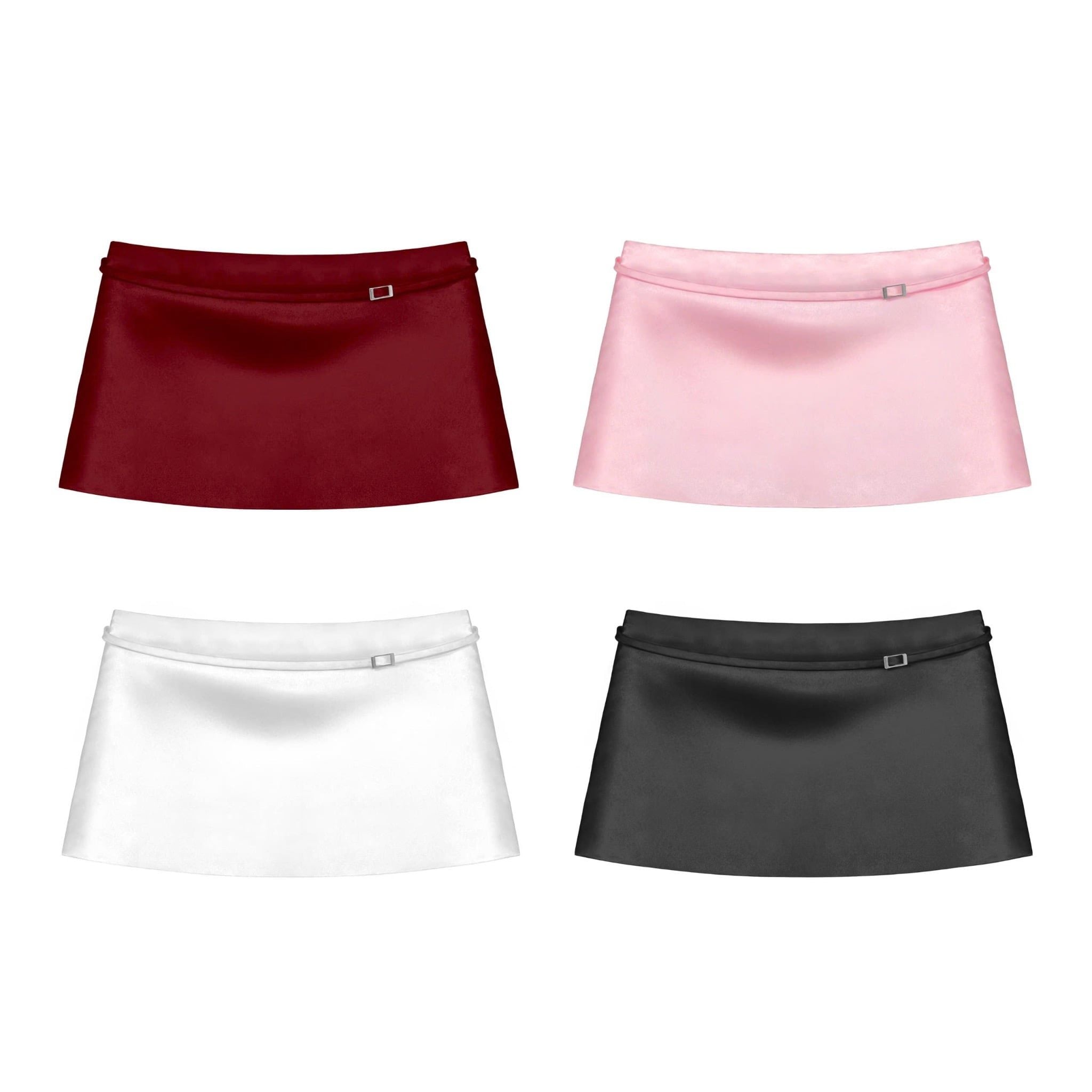  Chân váy lụa ngắn chữ a QUEENCI - KILLSYSTEM 