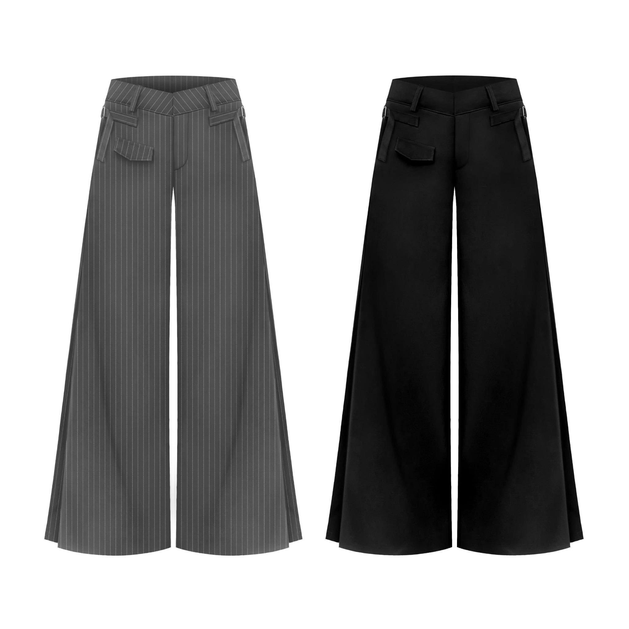  Quần tây ống rộng cạp trễ JIRA - KILLSYSTEM 