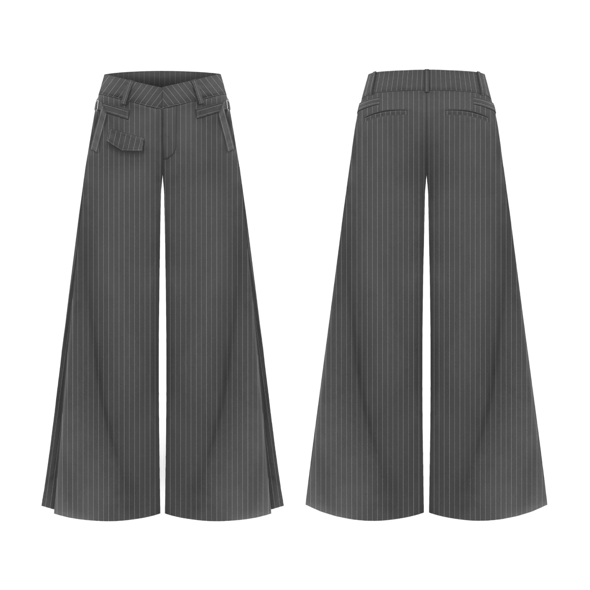  Quần tây ống rộng cạp trễ JIRA - KILLSYSTEM 