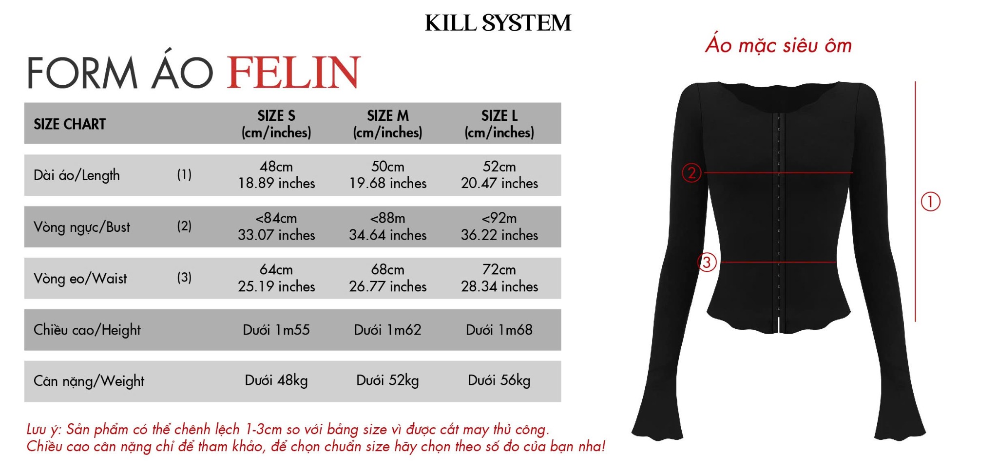 Áo kiểu tay dài cài nút FELIN - KILLSYSTEM 