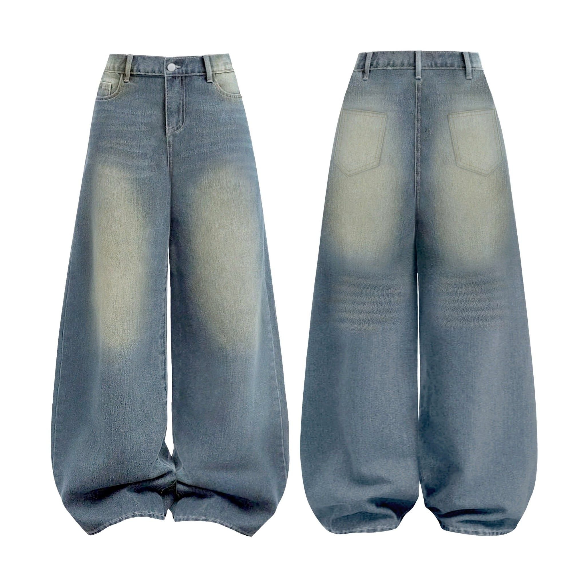  Quần Jeans nữ wash ống rộng Mountain - KILL SYSTEM 