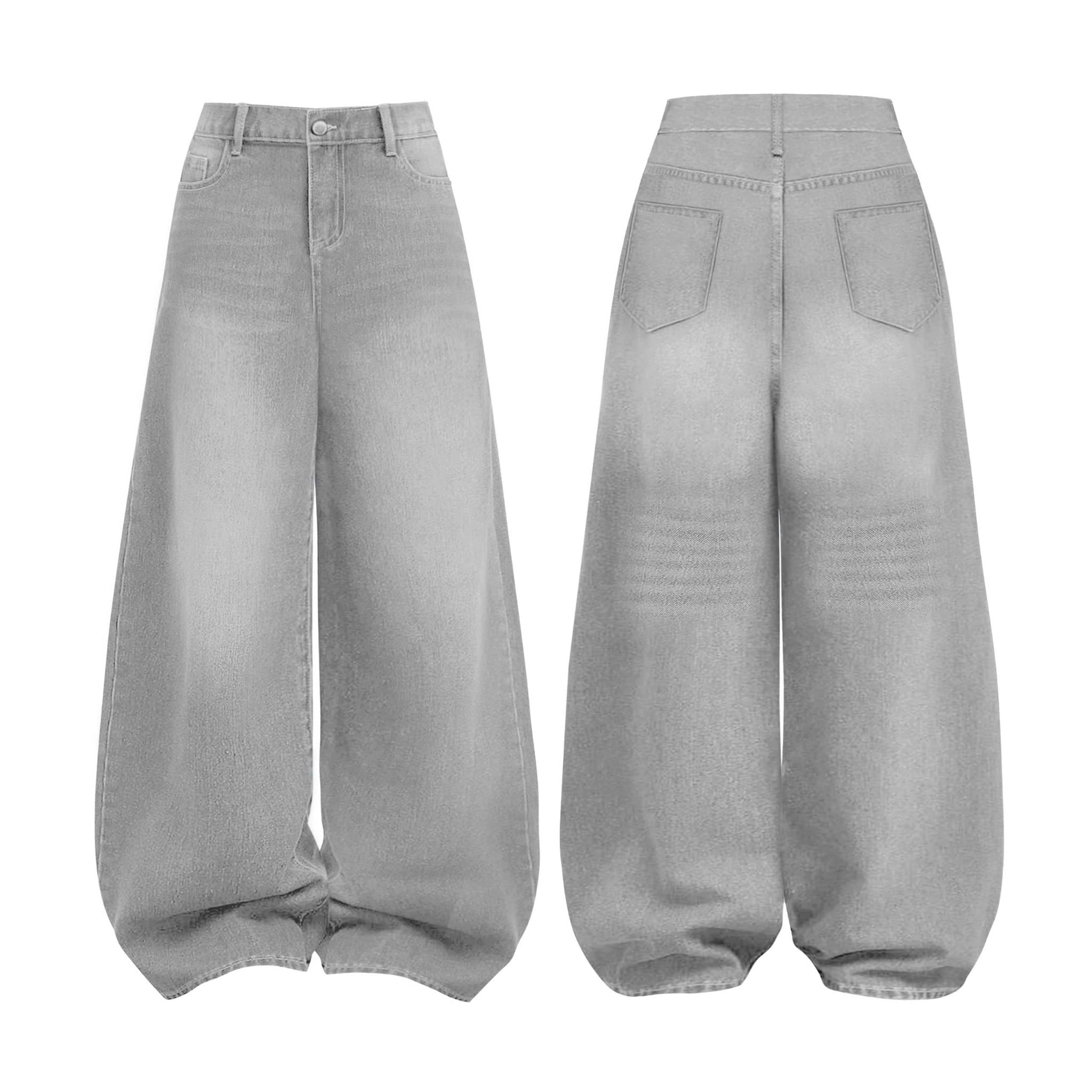 Quần Jeans nữ wash ống rộng Mountain - KILL SYSTEM 