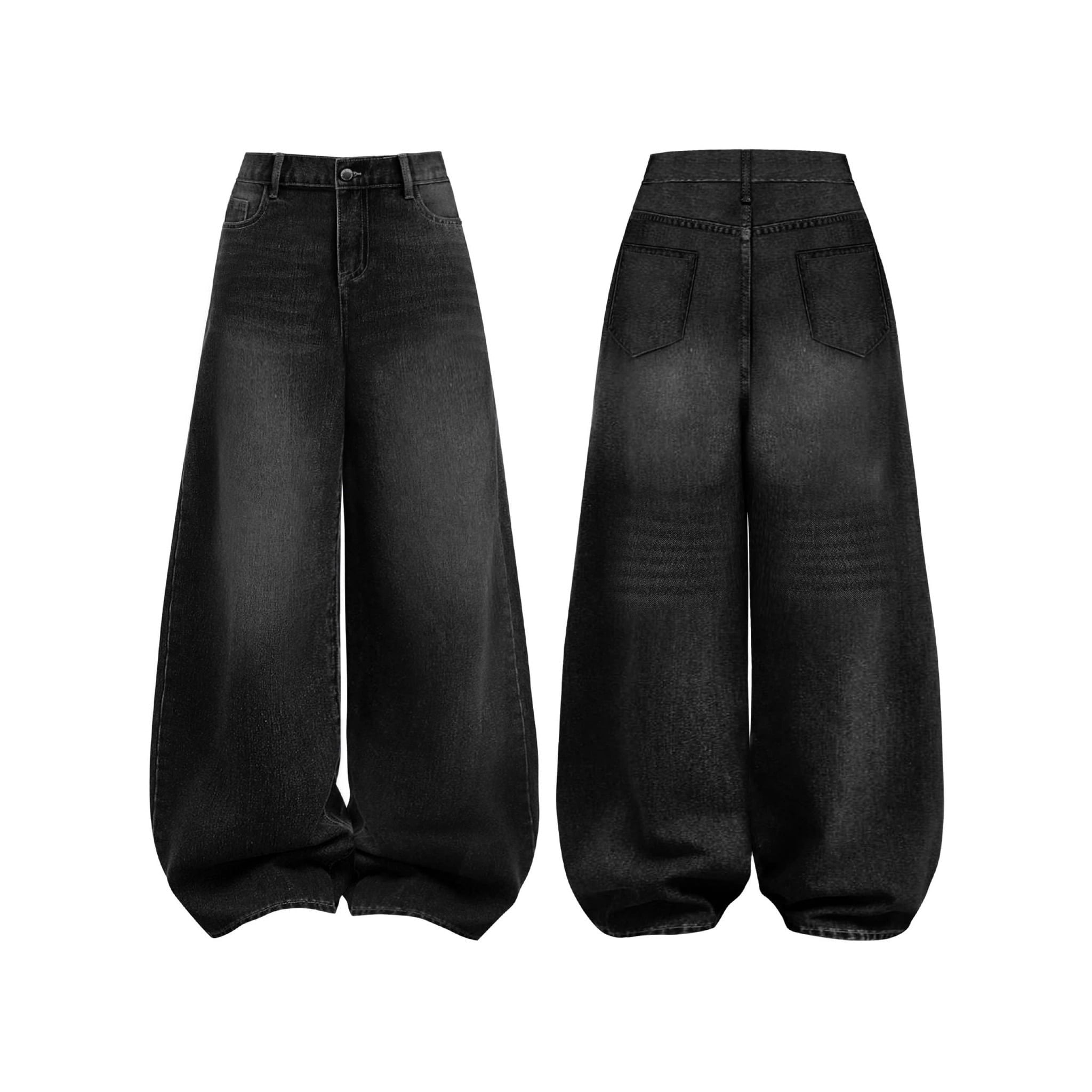  Quần Jeans nữ wash ống rộng Mountain - KILL SYSTEM 