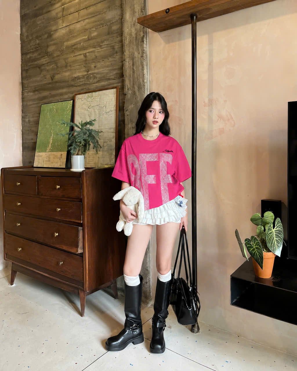  Áo Thun Infinity Off đính đá Bling Bling oversize Killsystem 