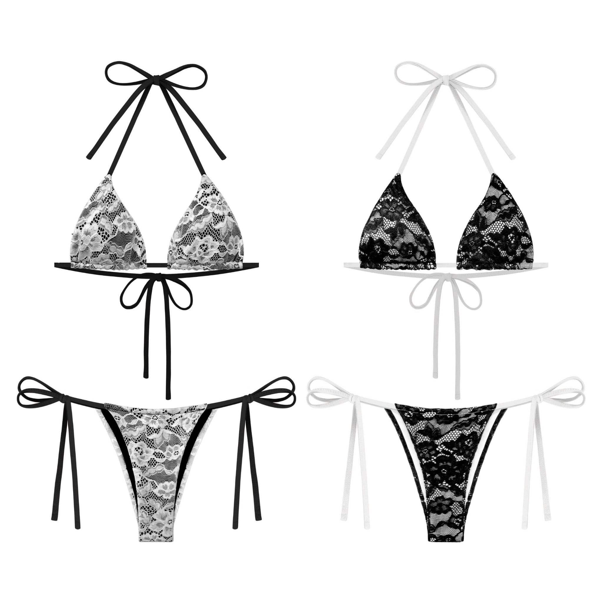  Bikini 2 mảnh hoạ tiết ren sexy BLACK MIRROR - KILLSYSTEM 