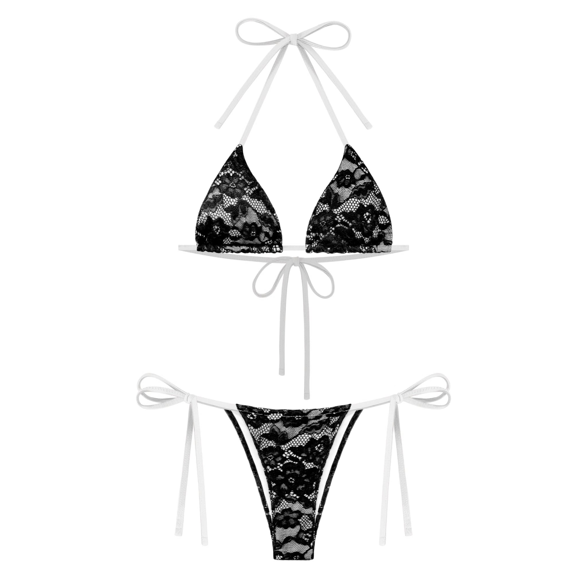  Bikini 2 mảnh hoạ tiết ren sexy BLACK MIRROR - KILLSYSTEM 