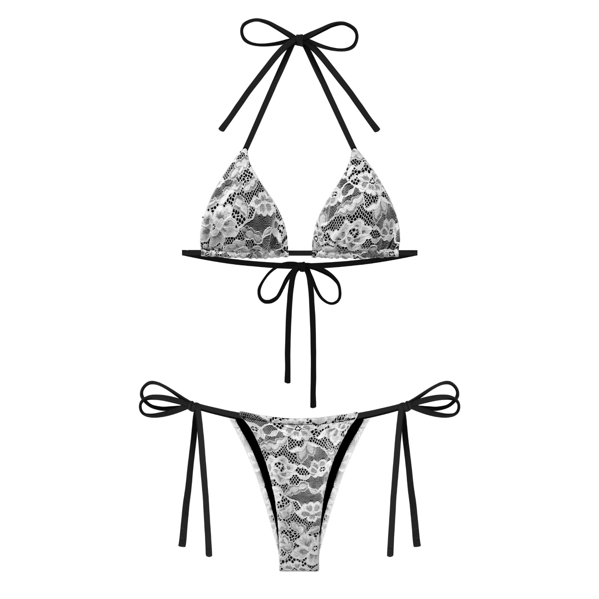  Bikini 2 mảnh hoạ tiết ren sexy BLACK MIRROR - KILLSYSTEM 