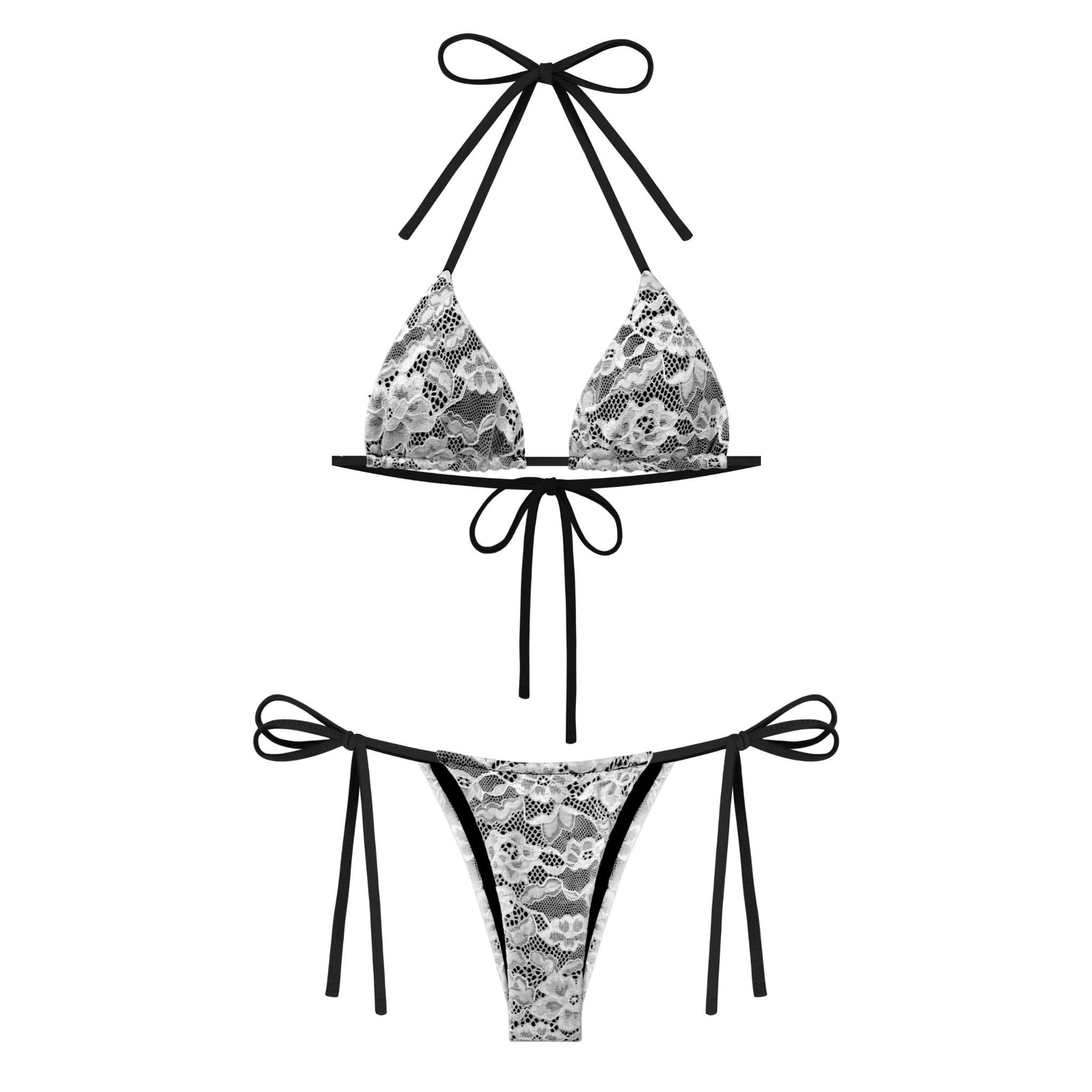  Bikini 2 mảnh hoạ tiết ren sexy BLACK MIRROR - KILLSYSTEM 