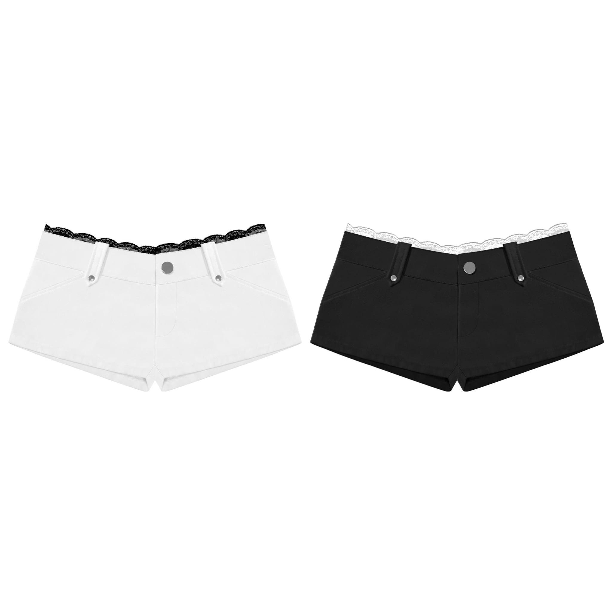  Quần short kaki phối ren cạp trễ tôn dáng ZICKY - KILLSYSTEM 