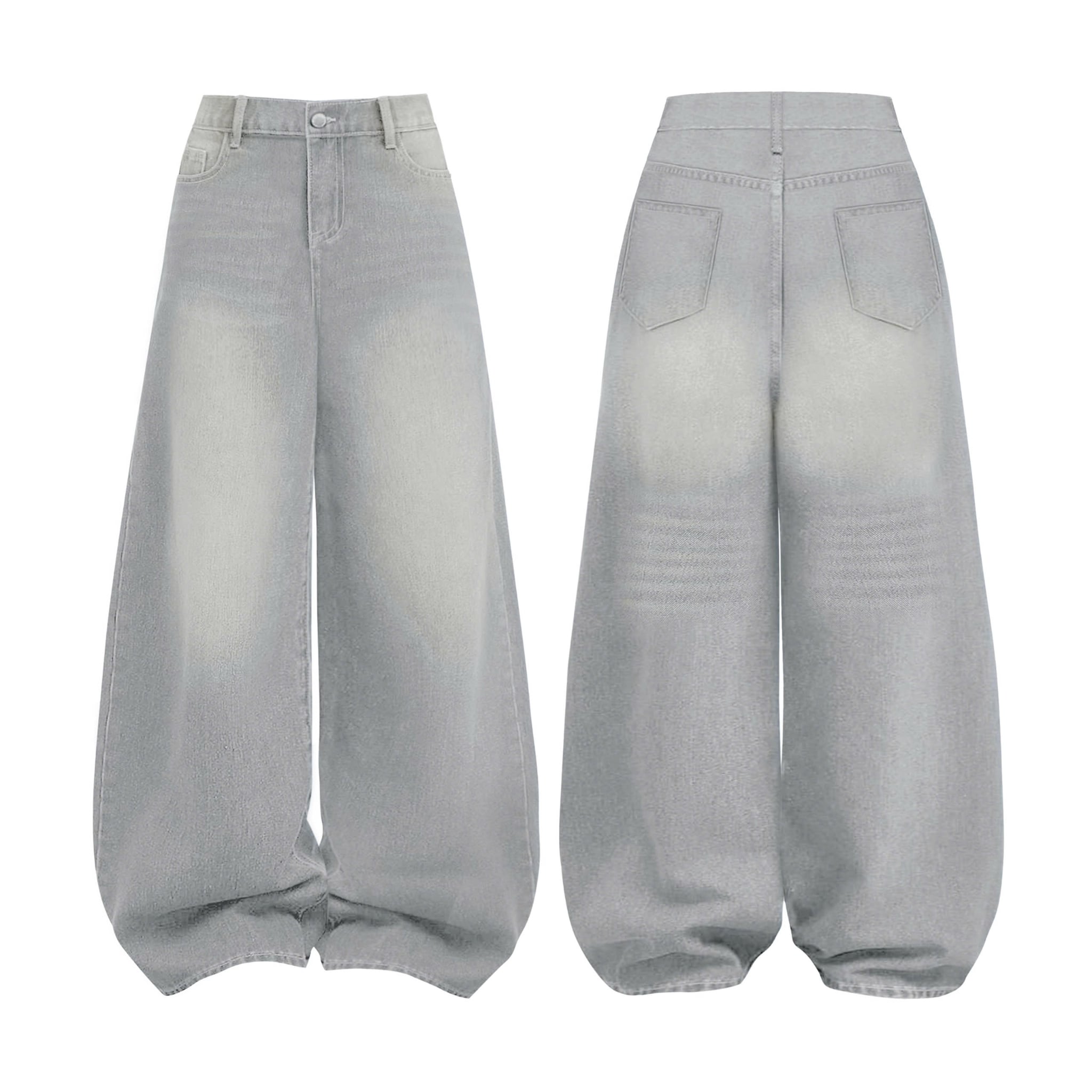  Quần Jeans nữ wash ống rộng Mountain - KILL SYSTEM 