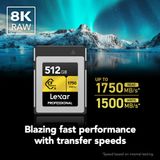  Thẻ nhớ Lexar Professional CFexpress Type B GOLD Series 512GB 1750MB 