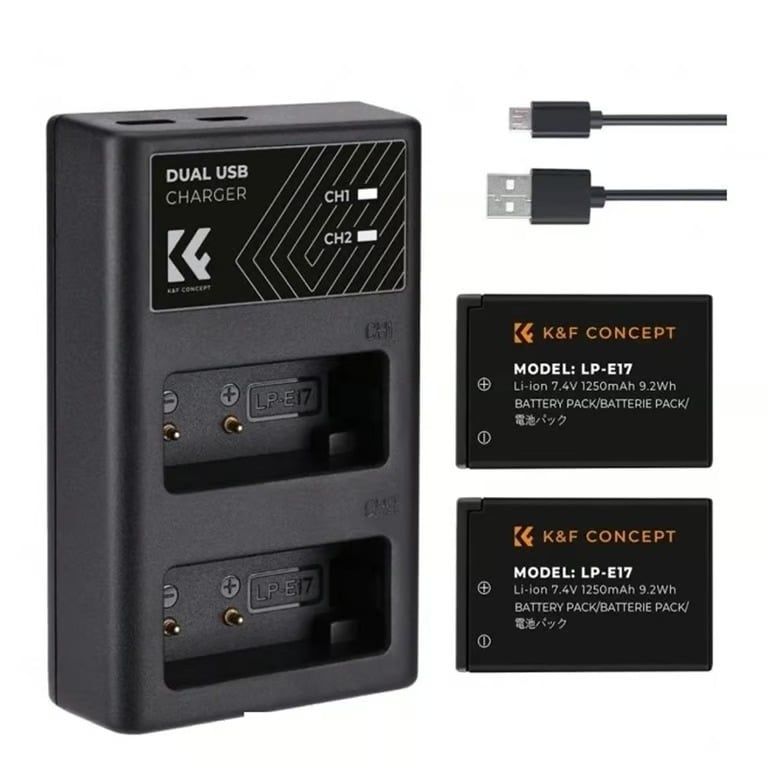  Bộ pin sạc K&F Concept LP E17 