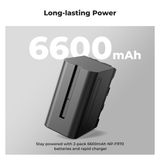  Bộ pin sạc K&F Concept NP-F970 6600mAh (KF28.0047) 