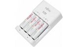 Bộ Sạc Kèm 4 Pin Fujitsu AA 1900mAh 
