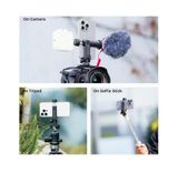  K&F CONCEPT KF31.084 | Kẹp điện thoại gắn lên tripod, thanh trượt quay video cho máy ảnh 