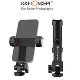  K&F CONCEPT KF31.084 | Kẹp điện thoại gắn lên tripod, thanh trượt quay video cho máy ảnh 