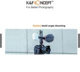  K&F CONCEPT KF31.084 | Kẹp điện thoại gắn lên tripod, thanh trượt quay video cho máy ảnh 