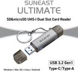  Đầu đoc thẻ nhớ SUNEAST ULTIMATE SD và MicroSD USB 3.2 Gen 1 UHS-I Dual Slot 