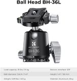  Chân máy ảnh K&F CONCEPT Fiber Carbon X284C4 + BH36 