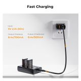  Bộ 2 Pin 1 Sạc K&F CONCEPT NB 13L 
