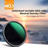  Kính lọc KF CONCEPT Series D ND2 to 400 24 lớp Nano-coating Size 82mm 