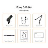  Microphone Comica EJoy D10 RGB Cardioid Dynamic 