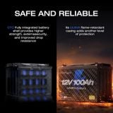  Ắc quy Pin EcoFlow Lithium 12V 100Ah Deep Cycle LiFePO4 Battery 