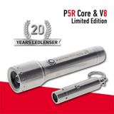  Đèn Pin Ledlenser P5R và V8 Stainless Steel Limited Edition 