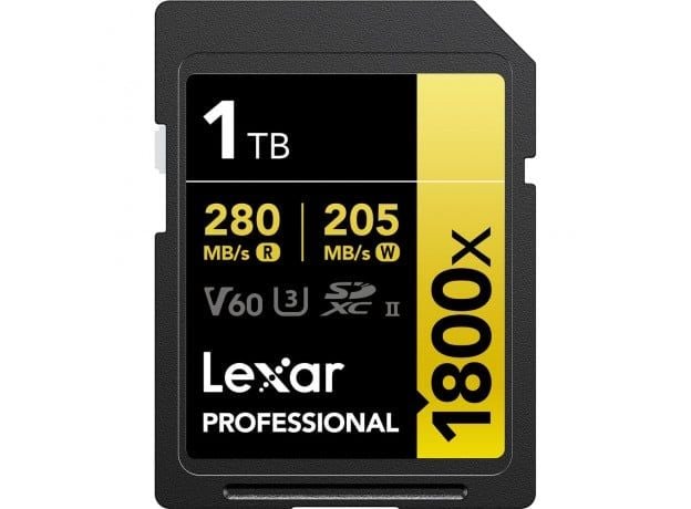  Thẻ nhớ Lexar SD GOLD 1Tb Professional 1800x UHS-II SDXC 