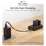  Bộ 2 Pin + Sạc máy ảnh K&F CONCEPT LP-E10 