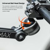  MOVMAX Tube Clamp Mount with Ball Head for Blade Arm 