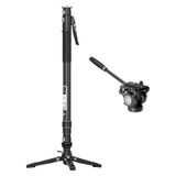  Chân đơn Pineta Pro Carbon Fiber Monopod & FH60S - MQP16260S 