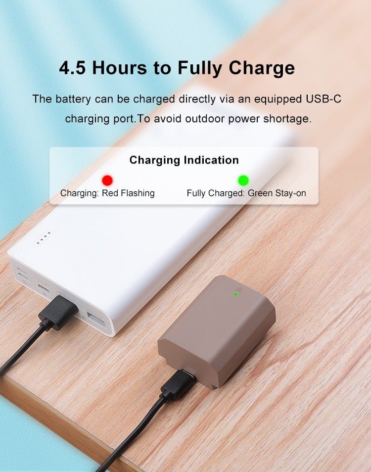  Pin Kingma NP-FZ100 dung lượng 2000mAh cổng TypeC 
