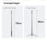  Chân máy selfie từ tính Ulanzi SK21 dành cho điện thoại di động hỗ trợ không dây Bluetooth 