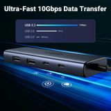  Hub USB-C 7 in 1 Ugreen 45379 CM639, 2x HDMI, 2x USB A, 2x USB C, 1 PD 100w 