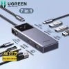 Hub USB Type-C RoboGan 7 trong 1 Ugreen 45155 CM888, HDMI 4K@60hz, USB, Lan 1Gbps, Sạc PD 100W 