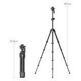  Ulanzi JJ06 Chân máy Travel Tripod Carbon Fiber 