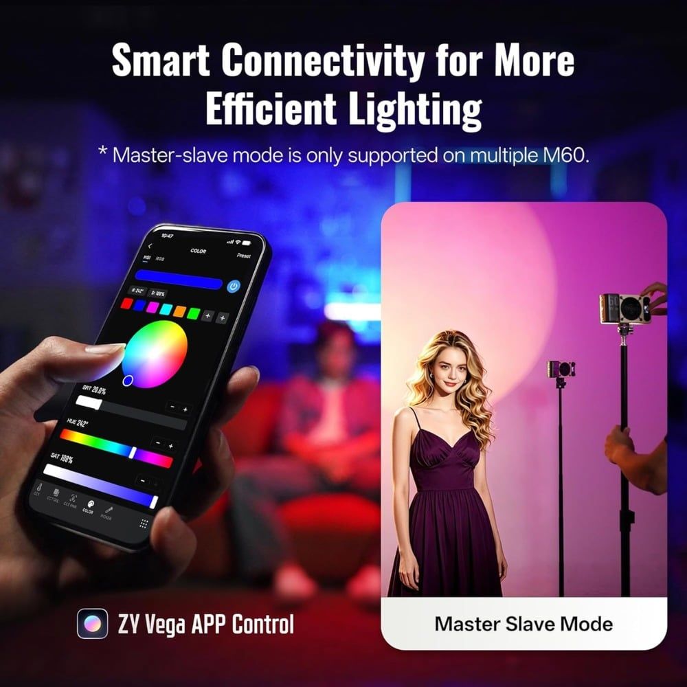  Zhiyun Fiveray M60 Ultra RGB 60W (2500K~10000K) 