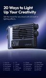 Ulanzi LE20 - Đèn trợ sáng RGB tích hợp quạt tản nhiệt công suất 20W 